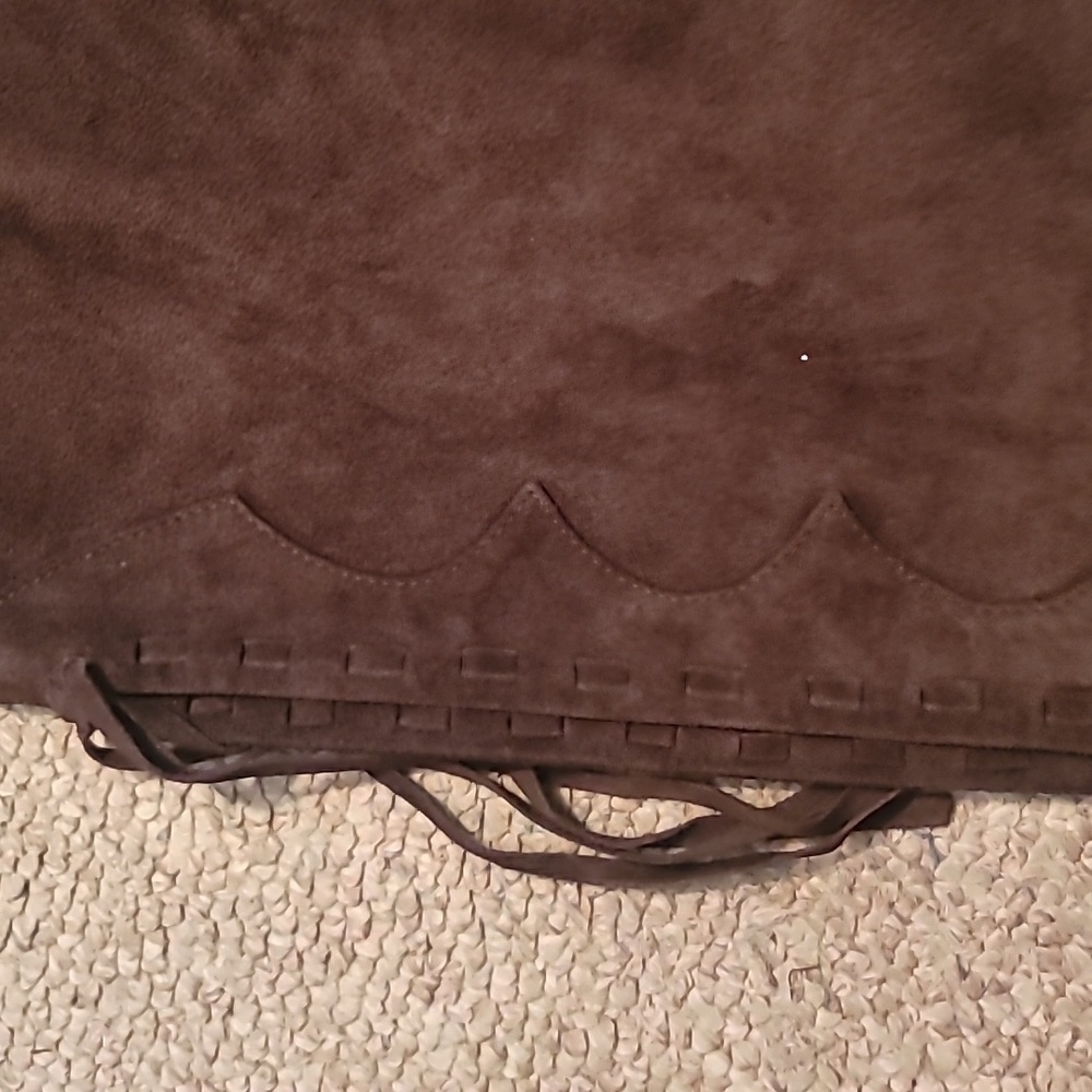 Vintage JLo Authentic  Rare Find Suede NWOT Festival Bell Bottoms - Picture 3 of 6